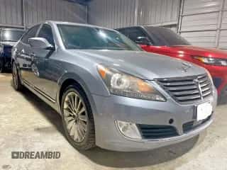 2014 Hyundai Equus Signature z VIN KMHGH4JH1EU084232, wystawiony jako Copart lot #57126355 z przebiegiem 146 902 mil mil oraz Szkoda całkowita • Salvage title. Historia ofert i sprzedaży dostępna na DreamBid. Obrazek 1.