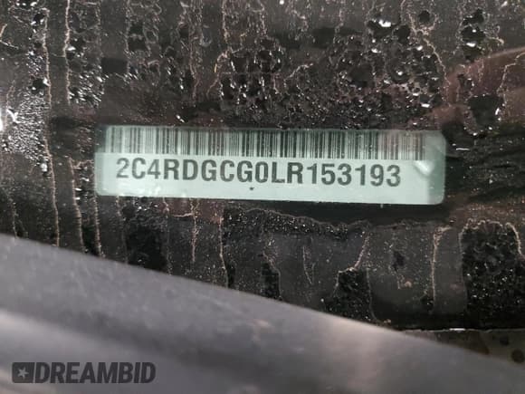 ✅ 2020 Dodge Grand Caravan SXT • VIN: 2C4RDGCG0LR153193 • Лот: 90281695. Опубликован ранее на Copart с пробегом 274 782 миль. Бесплатный доступ к архиву аукционных продаж из США и подробный отчёт об истории автомобиля на DreamBid. Изображение 13.
