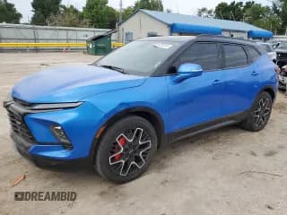 ✅ 2024 Chevrolet Blazer RS • VIN: 3GNKBKRS0RS192357 • Lot: 64292245. Wystawiony na Copart z przebiegiem 32 271 mil. Bezpłatny archiwum sprzedaży aukcyjnych z USA i szczegółowy raport historii pojazdu na DreamBid. Zdjęcie 1.