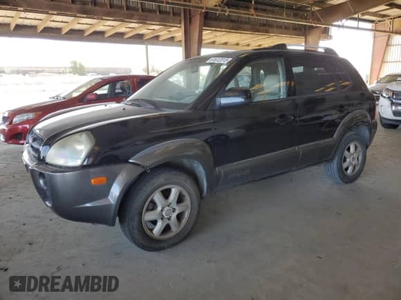 2005 Hyundai Tucson GLS with VIN KM8JN72D85U059193, listed as a Copart auction lot 61612815 with 187,528 mi miles and Clean title. Bid and sale history available at DreamBid. Image 1.