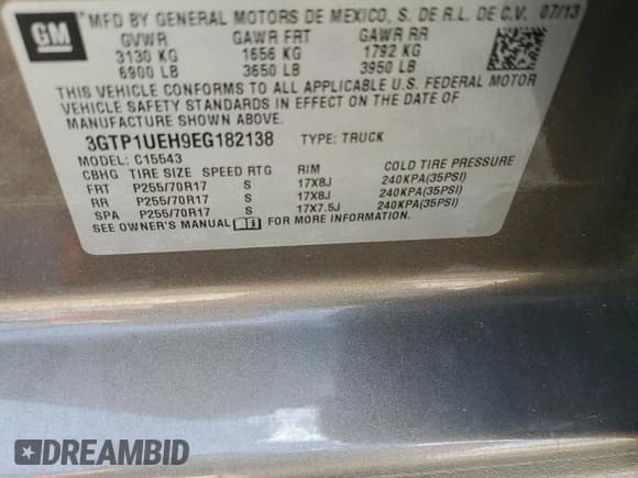 ✅ 2014 GMC Sierra 1500 SLE • VIN: 3GTP1UEH9EG182138 • Лот: 49868295. Опубликован ранее на Copart с пробегом 105 967 миль. Бесплатный доступ к архиву аукционных продаж из США и подробный отчёт об истории автомобиля на DreamBid. Изображение 12.