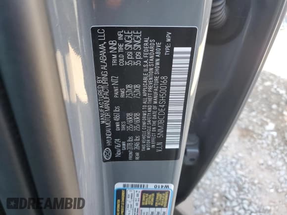 ✅ 2025 Hyundai Tucson SEL • VIN: 5NMJBCDE4SH500168 • Lot: 70480445. Wystawiony na Copart z przebiegiem 9 131 mil. Bezpłatny archiwum sprzedaży aukcyjnych z USA i szczegółowy raport historii pojazdu na DreamBid. Zdjęcie 14.