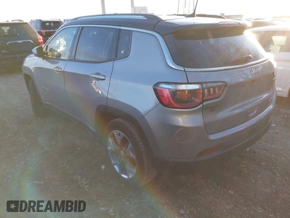 ✅ 2020 Jeep Compass Limited • VIN: 3C4NJCCB3LT150578 • Lot: 41054717. Listed on IAAI with 124,748 mi. Free auction sales archive from the USA and detailed vehicle history report at DreamBid. Image 3.