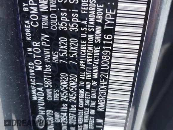 ✅ 2020 Hyundai Palisade SEL • VIN: KM8R3DHE2LU089116 • Лот: 92326165. Опубликован ранее на Copart с пробегом 77 485 миль. Бесплатный доступ к архиву аукционных продаж из США и подробный отчёт об истории автомобиля на DreamBid. Изображение 13.