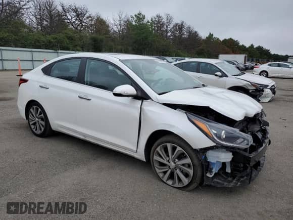 2022 Hyundai Accent Limited z VIN 3KPC34A61NE162765, wystawiony jako Copart lot #61811074 z przebiegiem 36 281 mil mil oraz Szkoda całkowita • Salvage title. Historia ofert i sprzedaży dostępna na DreamBid. Obrazek 4.