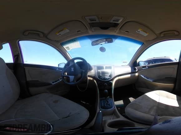 2014 Hyundai Accent GLS with VIN KMHCT4AE8EU655136, listed as a IAAI auction lot 42797016 with 102,554 mi miles and . Bid and sale history available at DreamBid. Image 18.