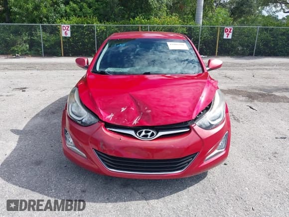 ✅ 2015 Hyundai Elantra SE • VIN: KMHDH4AE6FU351035 • Lot: 42806508. Listed on IAAI with 27,174 mi. Free auction sales archive from the USA and detailed vehicle history report at DreamBid. Image 12.