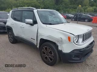 ✅ 2017 Jeep Renegade Limited • VIN: ZACCJBDB5HPE54252 • Lot: 43095440. Listed on IAAI with 126,383 mi. Free auction sales archive from the USA and detailed vehicle history report at DreamBid. Image 1.