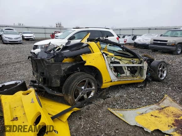 2007 Chevrolet Corvette with VIN 1G1YY26U175108361, listed as a Copart auction lot 81993804 with Not provided miles and Salvage title. Bid and sale history available at DreamBid. Image 3.