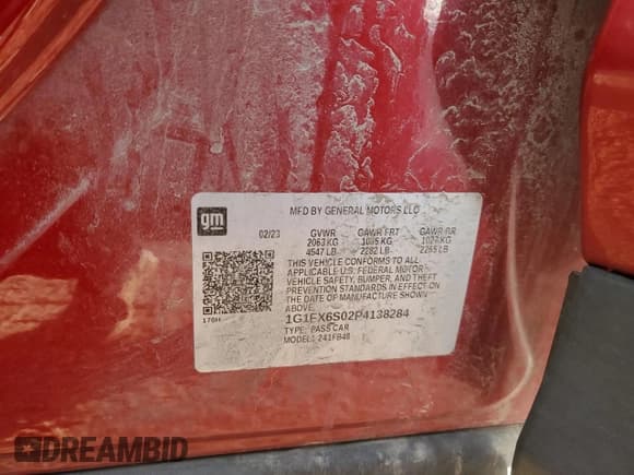 ✅ 2023 Chevrolet Bolt EV 2LT • VIN: 1G1FX6S02P4138284 • Lot: 78428164. Wystawiony na Copart z przebiegiem 31 047 mil. Bezpłatny archiwum sprzedaży aukcyjnych z USA i szczegółowy raport historii pojazdu na DreamBid. Zdjęcie 13.