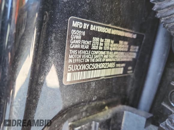 ✅ 2017 BMW X4 xDrive28i • VIN: 5UXXW3C50H0R23465 • Лот: 89681785. Опубликован ранее на Copart с пробегом 133 456 миль. Бесплатный доступ к архиву аукционных продаж из США и подробный отчёт об истории автомобиля на DreamBid. Изображение 13.