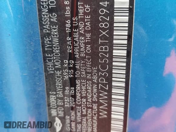✅ 2011 MINI Convertible S • VIN: WMWZP3C52BTX82943 • Lot: 81586044. Wystawiony na Copart z przebiegiem 145 543 mil. Bezpłatny archiwum sprzedaży aukcyjnych z USA i szczegółowy raport historii pojazdu na DreamBid. Zdjęcie 13.