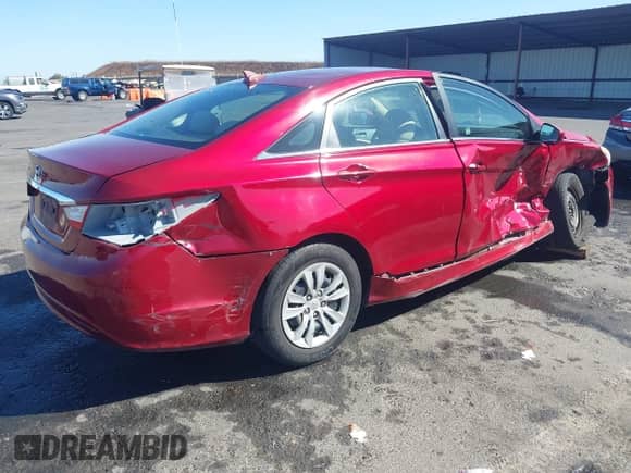 2013 Hyundai Sonata GLS with VIN 5NPEB4AC5DH594853, listed as a IAAI auction lot 43156283 with Not provided miles and . Bid and sale history available at DreamBid. Image 4.