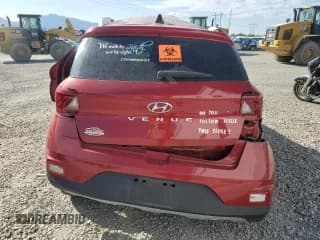 ✅ 2022 Hyundai Venue SEL • VIN: KMHRC8A37NU202187 • Lot: 66112714. Listed on Copart with Not provided. Free auction sales archive from the USA and detailed vehicle history report at DreamBid. Image 6.