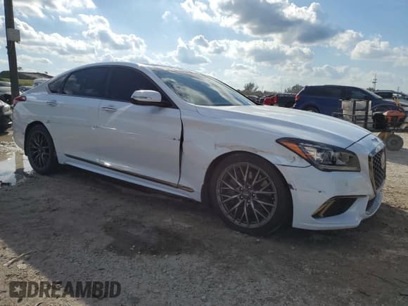 ✅ 2019 Genesis G80 3.8L • VIN: KMHGN4JE7KU287006 • Lot: 93377995. Listed on Copart with 54,836 mi. Free auction sales archive from the USA and detailed vehicle history report at DreamBid. Image 4.