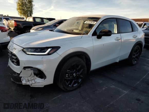 ✅ 2025 Honda HR-V Sport • VIN: 3CZRZ1H52SM701863 • Lot: 92222975. Listed on Copart with 23,381 mi. Free auction sales archive from the USA and detailed vehicle history report at DreamBid. Image 1.