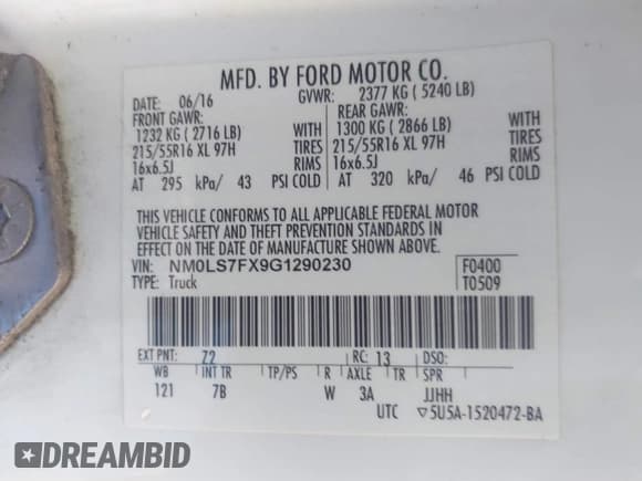 ✅ 2016 Ford Transit Connect XLT • VIN: NM0LS7FX9G1290230 • Лот: 41984295. Опубликован ранее на IAAI с пробегом 217 225 миль. Бесплатный доступ к архиву аукционных продаж из США и подробный отчёт об истории автомобиля на DreamBid. Изображение 9.