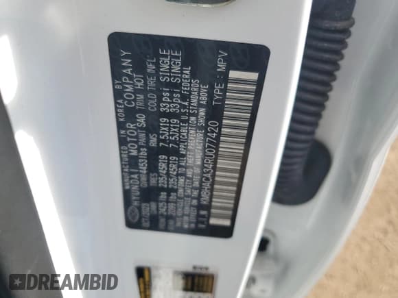 ✅ 2024 Hyundai Kona N Line • VIN: KM8HACA34RU077420 • Лот: 69443115. Опубликован ранее на Copart с пробегом 19 975 миль. Бесплатный доступ к архиву аукционных продаж из США и подробный отчёт об истории автомобиля на DreamBid. Изображение 13.