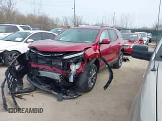 2025 Chevrolet Equinox AWD LT z VIN 3GNAXPEG2SL160909, wystawiony jako IAAI lot #41718164 z przebiegiem 2 447 mil mil oraz . Historia ofert i sprzedaży dostępna na DreamBid. Obrazek 2.