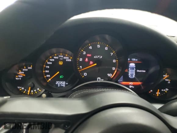 ✅ 2019 Porsche 911 GT3 • VIN: WP0AC2A99KS149163 • Лот: 91493095. Опубликован ранее на Copart с пробегом 20 358 миль. Бесплатный доступ к архиву аукционных продаж из США и подробный отчёт об истории автомобиля на DreamBid. Изображение 9.