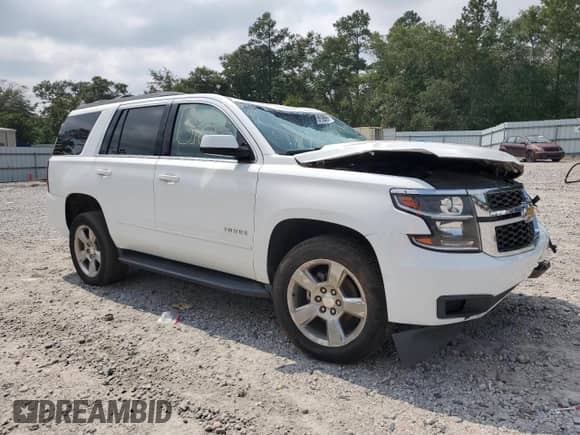 2019 Chevrolet Tahoe LS with VIN 1GNSCAKC9KR151048, listed as a Copart auction lot 69196595 with 100,702 mi miles and Salvage title. Bid and sale history available at DreamBid. Image 4.
