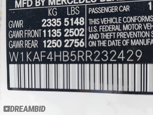 ✅ 2024 Mercedes-Benz C 300 • VIN: W1KAF4HB5RR232429 • Лот: 42626708. Опубликован ранее на IAAI с пробегом 6 376 миль. Бесплатный доступ к архиву аукционных продаж из США и подробный отчёт об истории автомобиля на DreamBid. Изображение 9.