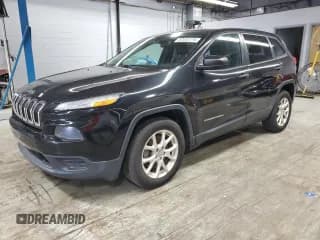 ✅ 2014 Jeep Cherokee Sport • VIN: 1C4PJLAB3EW112891 • Lot: 82632775. Wystawiony na Copart z przebiegiem 128 566 mil. Bezpłatny archiwum sprzedaży aukcyjnych z USA i szczegółowy raport historii pojazdu na DreamBid. Zdjęcie 1.