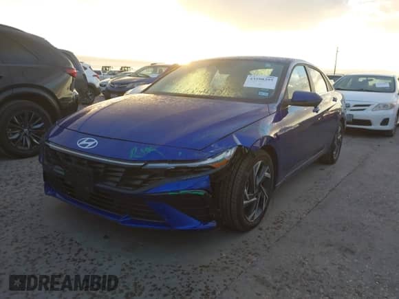 2024 Hyundai Elantra Limited with VIN KMHLP4DG8RU836356, listed as a IAAI auction lot 43590395 with 23,107 mi miles and . Bid and sale history available at DreamBid. Image 2.