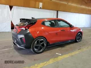 2020 Hyundai Veloster Turbo Ultimate с VIN KMHTH6AB1LU029640, выставлен на аукционе Copart как лот 70269854 с пробегом 52 456 миль миль и Списание • Salvage title. История ставок и продаж доступна на DreamBid. Изображение 3.