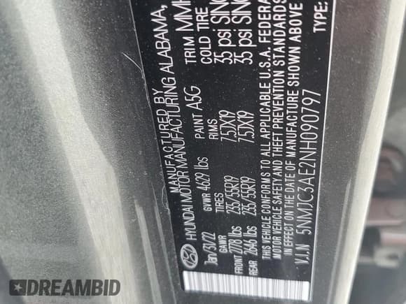 ✅ 2022 Hyundai Tucson SEL • VIN: 5NMJC3AE2NH090797 • Lot: 69818944. Wystawiony na Copart z przebiegiem 16 131 mil. Bezpłatny archiwum sprzedaży aukcyjnych z USA i szczegółowy raport historii pojazdu na DreamBid. Zdjęcie 13.