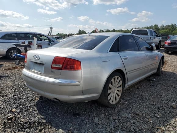 ✅ 2007 Audi A8 4.2L • VIN: WAUMV44E57N019007 • Lot: 65064305. Listed on Copart with Not provided. Free auction sales archive from the USA and detailed vehicle history report at DreamBid. Image 3.