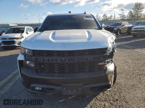 2020 Chevrolet Silverado 1500 Work Truck with VIN 1GCRYAEH1LZ325700, listed as a Copart auction lot 81700634 with 53,251 mi miles and Salvage title. Bid and sale history available at DreamBid. Image 5.