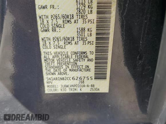 ✅ 2012 Nissan Pathfinder S • VIN: 5N1AR1NB2CC626755 • Лот: 85303545. Опубликован ранее на Copart с пробегом 216 054 миль. Бесплатный доступ к архиву аукционных продаж из США и подробный отчёт об истории автомобиля на DreamBid. Изображение 14.