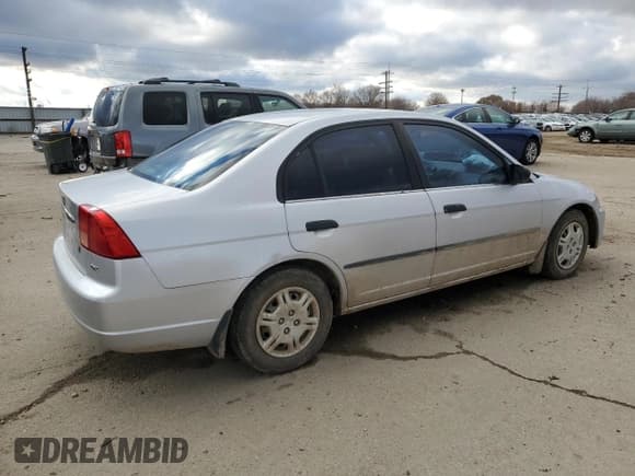 ✅ 2002 Honda Civic • VIN: 1HGES16152L011570 • Lot: 82098904. Listed on Copart with 226,050 mi. Free auction sales archive from the USA and detailed vehicle history report at DreamBid. Image 3.