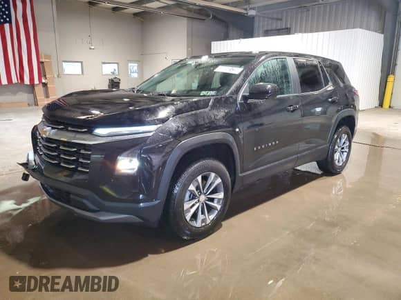 2025 Chevrolet Equinox AWD LT с VIN 3GNAXPEG6SL324159, выставлен на аукционе Copart как лот 58058135 с пробегом 955 миль миль и Чистый • Clean title. История ставок и продаж доступна на DreamBid. Изображение 1.