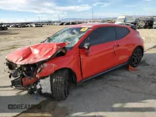 2022 Hyundai Veloster z VIN KMHT36AH8NU013358, wystawiony jako Copart lot #83589574 z przebiegiem Nie podano mil oraz Szkoda całkowita • Salvage title. Historia ofert i sprzedaży dostępna na DreamBid. Obrazek 1.