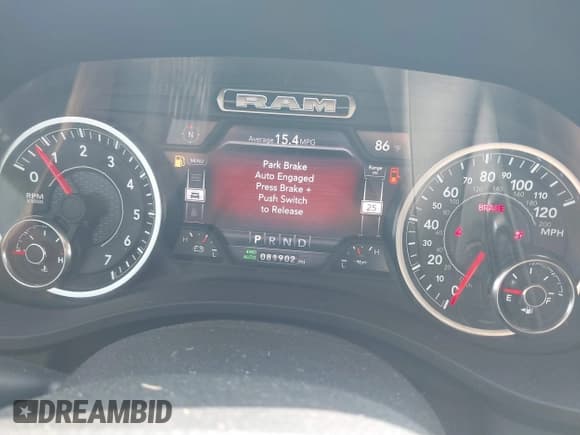 ✅ 2021 Ram 1500 Laramie • VIN: 1C6SRFJT2MN568292 • Lot: 42831621. Listed on IAAI with 81,902 mi. Free auction sales archive from the USA and detailed vehicle history report at DreamBid. Image 7.