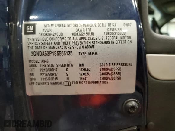 ✅ 2008 Chevrolet HHR LT • VIN: 3GNDA53P18S566135 • Lot: 72761284. Listed on Copart with Not provided. Free auction sales archive from the USA and detailed vehicle history report at DreamBid. Image 14.