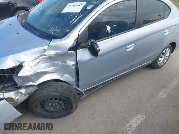 ✅ 2022 Mitsubishi Mirage ES • VIN: ML32FUFJ1NHF02500 • Lot: 43703687. Listed on IAAI with 37,199 mi. Free auction sales archive from the USA and detailed vehicle history report at DreamBid. Image 17.