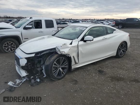 ✅ 2021 Infiniti Q60 Luxe • VIN: JN1EV7KL7MM470471 • Lot: 86518464. Listed on Copart with 48,671 mi. Free auction sales archive from the USA and detailed vehicle history report at DreamBid. Image 1.