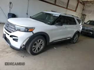 2021 Ford Explorer Limited with VIN 1FMSK8FH0MGB36622, listed as a Copart auction lot 66681315 with 93,726 mi miles and Salvage title. Bid and sale history available at DreamBid. Image 1.