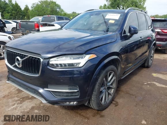 ✅ 2017 Volvo XC90 Momentum • VIN: YV4A22PK1H1142989 • Lot: 42649552. Listed on IAAI with 109,600 mi. Free auction sales archive from the USA and detailed vehicle history report at DreamBid. Image 2.