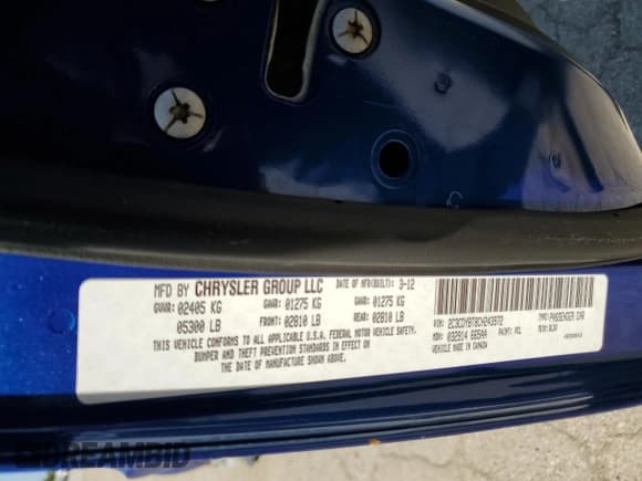 ✅ 2012 Dodge Challenger R/T • VIN: 2C3CDYBT8CH243972 • Lot: 67335444. Wystawiony na Copart z przebiegiem 132 415 mil. Bezpłatny archiwum sprzedaży aukcyjnych z USA i szczegółowy raport historii pojazdu na DreamBid. Zdjęcie 12.