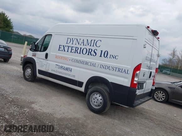 ✅ 2021 Ram ProMaster Cargo • VIN: 3C6LRVBG8ME512250 • Lot: 42009520. Listed on IAAI with 43,482 mi. Free auction sales archive from the USA and detailed vehicle history report at DreamBid. Image 3.