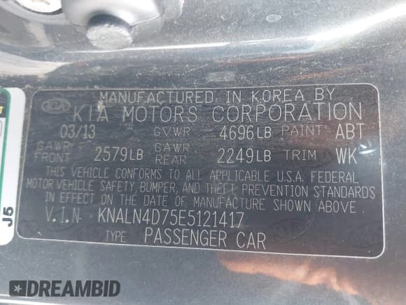 ✅ 2014 Kia Cadenza Premium • VIN: KNALN4D75E5121417 • Lot: 43700972. Wystawiony na IAAI z przebiegiem 179 244 mil. Bezpłatny archiwum sprzedaży aukcyjnych z USA i szczegółowy raport historii pojazdu na DreamBid. Zdjęcie 9.