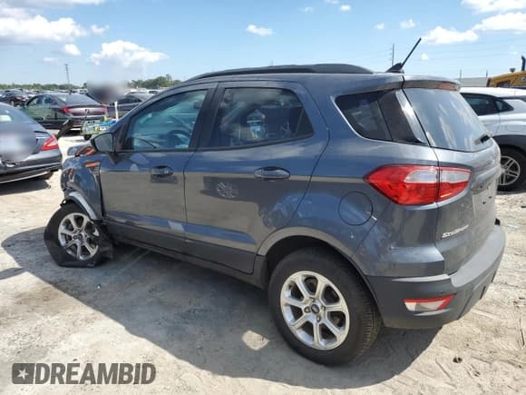✅ 2021 Ford EcoSport SE • VIN: MAJ6S3GLXMC400244 • Lot: 73909434. Listed on Copart with 41,758 mi. Free auction sales archive from the USA and detailed vehicle history report at DreamBid. Image 2.