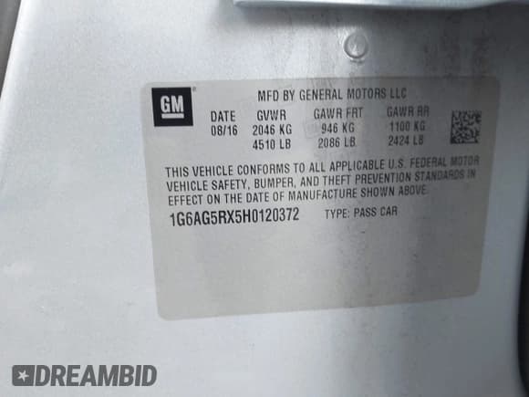 ✅ 2017 Cadillac ATS AWD • VIN: 1G6AG5RX5H0120372 • Lot: 43625676. Wystawiony na IAAI z przebiegiem 101 046 mil. Bezpłatny archiwum sprzedaży aukcyjnych z USA i szczegółowy raport historii pojazdu na DreamBid. Zdjęcie 9.