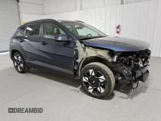 2025 Hyundai Kona SEL with VIN KM8HB3AB8SU217124, listed as a Copart auction lot 86003554 with 3,005 mi miles and Clean title. Bid and sale history available at DreamBid. Image 4.