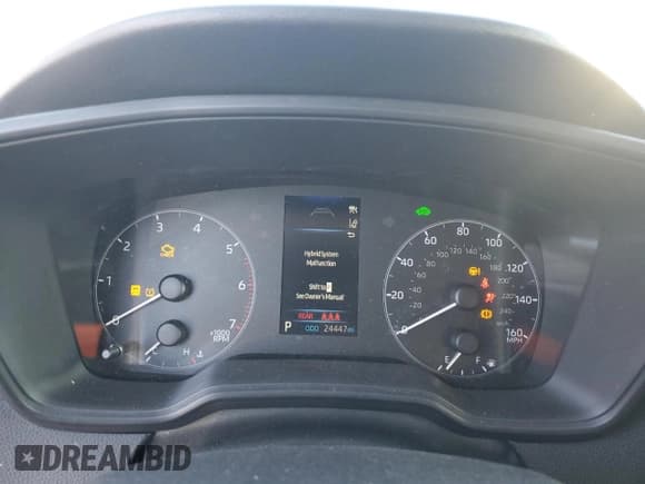 ✅ 2025 Toyota Corolla Hybrid LE • VIN: JTDBCMFE1S3076919 • Lot: 82733655. Wystawiony na Copart z przebiegiem 24 447 mil. Bezpłatny archiwum sprzedaży aukcyjnych z USA i szczegółowy raport historii pojazdu na DreamBid. Zdjęcie 9.