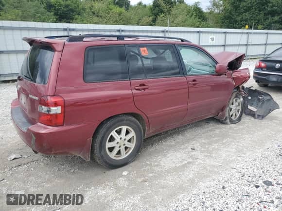 2007 Toyota Highlander w/3rd Row с VIN JTEDD21A570167324, выставлен на аукционе Copart как лот 70888335 с пробегом Не указан миль и Списание • Salvage title. История ставок и продаж доступна на DreamBid. Изображение 3.